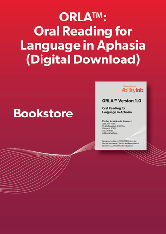 ORLA™: Oral Reading for Language in Aphasia. Center for Aphasia Research (Digital Download)