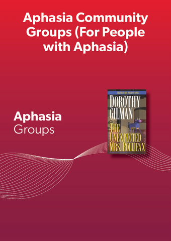 Aphasia Community Groups (Fall 2026)